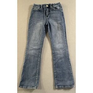 The Fine Print Jeans Women's 27P Petite Blue Straight Leg Denim